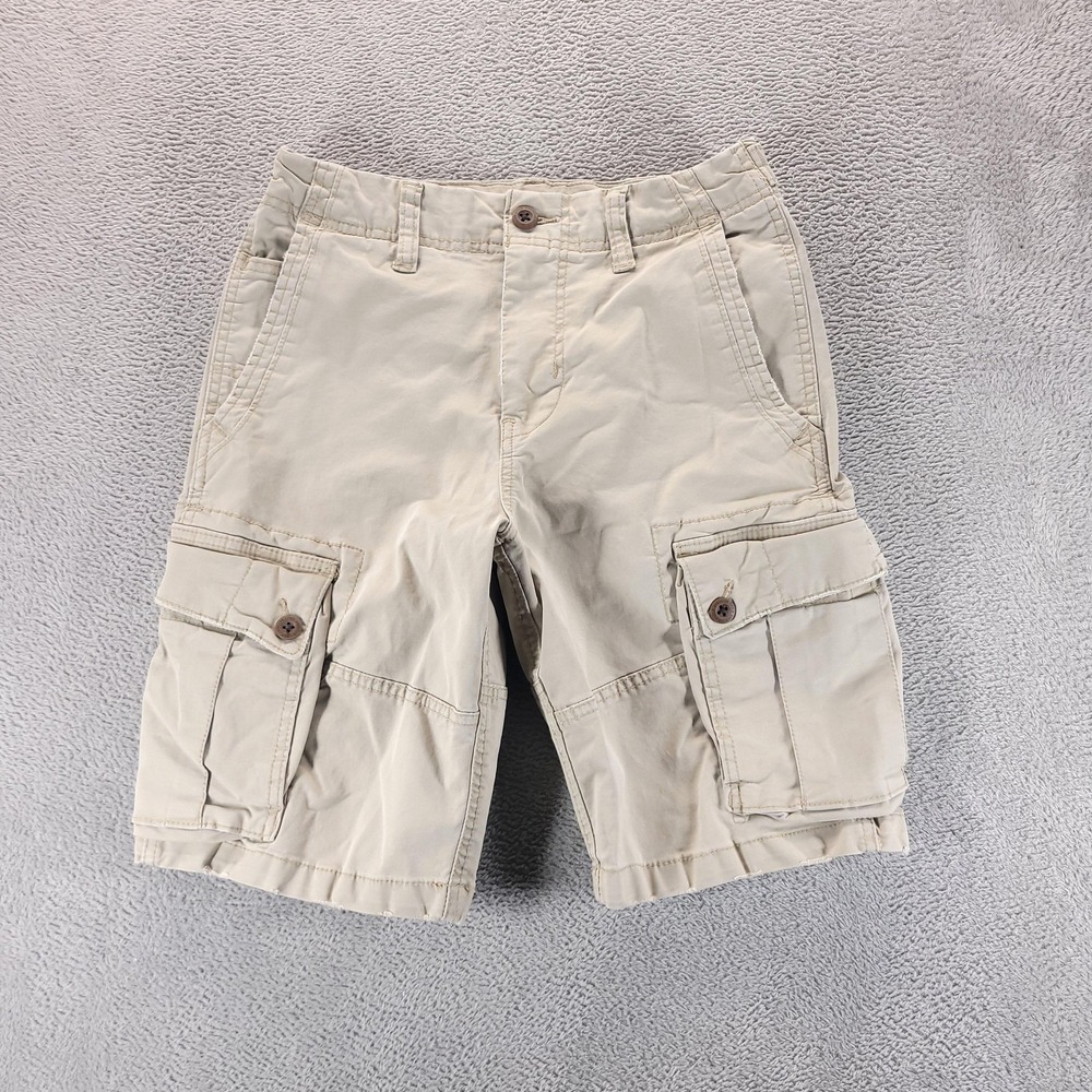 American Eagle Shorts Mens 28 Beige Cargo 10" Flex Classic Casual Summer